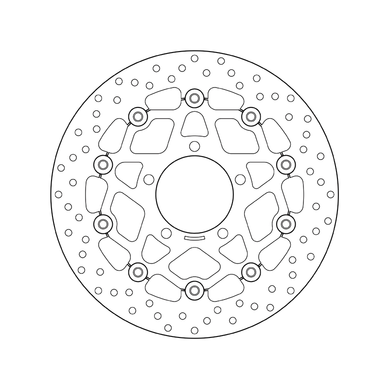 レコードまとめ Pair Of Front Brake Discs Brembo Serie Oro Floating Kawasaki